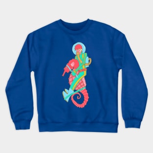 Riding the seahorse Crewneck Sweatshirt